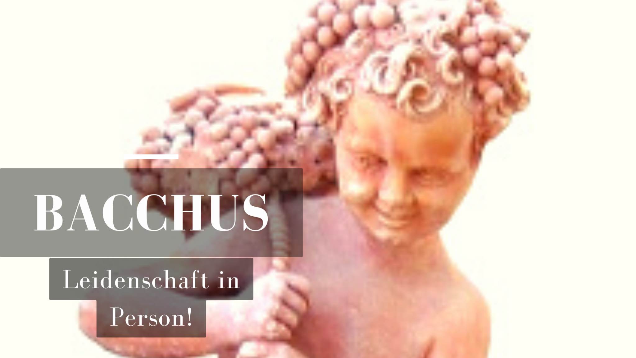 Bacchus Skulptur aus Terracotta